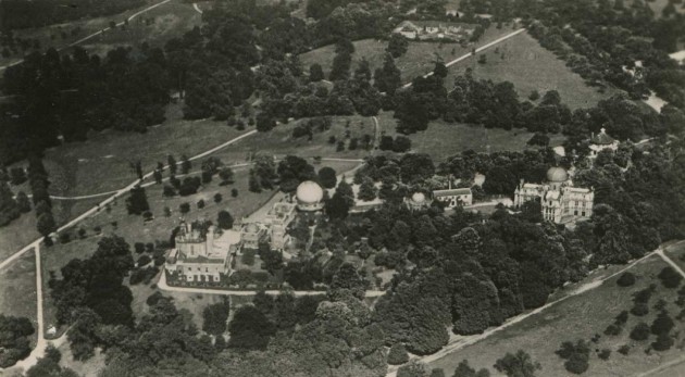 Greenwich Observatory, aerial view