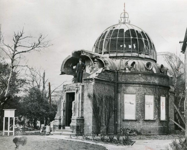 Greenwich Observatory, war damage_1