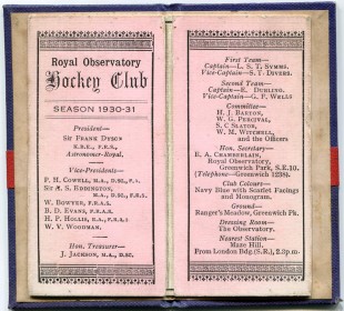 ROG Hockey Club, fixtures 1930-31_2