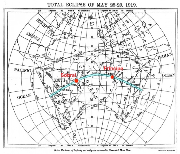 1919 Solar Eclipse (map)