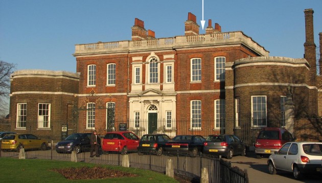Royal Observatory Greenwich, Location of Bradley's north meridian mark