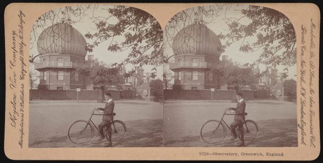 Stereoview, Royal Observatory Greenwich from the east (1904)