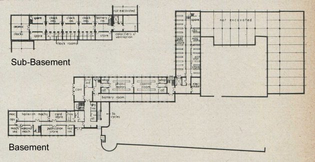 West building (Basement levels) RGO Herstmonceux