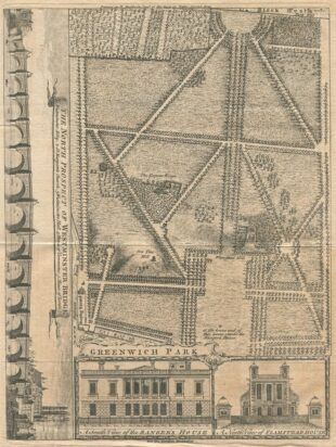 Greenwich Park from The London Magazine (1749)